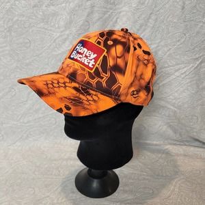 HoneyBucket Baseball Cap Kryptek Camo Fluorescent Orange ~ Size L/XL